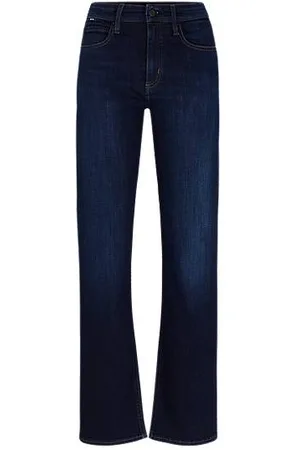 HUGO BOSS Straight-fit jeans van blauw stretchdenim