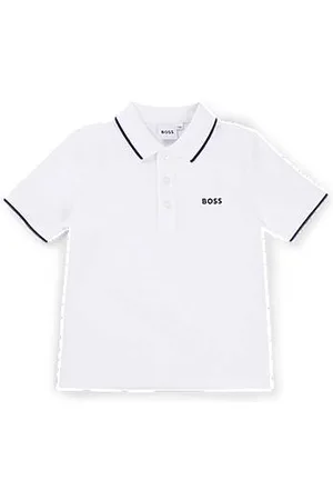 HUGO BOSS Kinderpolo van katoenpiqué met logoprint
