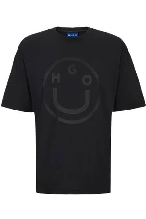 HUGO BOSS Oversized-fit T-shirt van katoen met nieuw logo