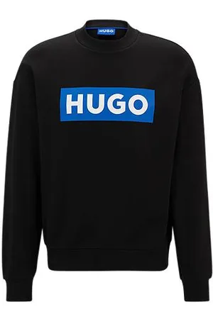 HUGO BOSS Sweater van katoenen sweatstof met logoprint