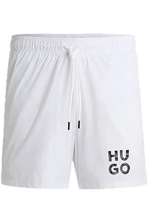 HUGO BOSS Volledig gevoerde zwemshort met tweedelig logo