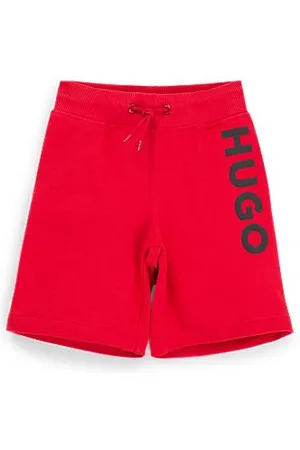 HUGO BOSS Kindershorts van een katoenmix met logoprint