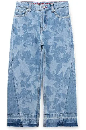 HUGO BOSS Relaxed-fit kinderjeans van katoenen denim met sterrenprint