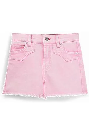 HUGO BOSS Kindershorts van stretchdenim met stiksels in westernstijl