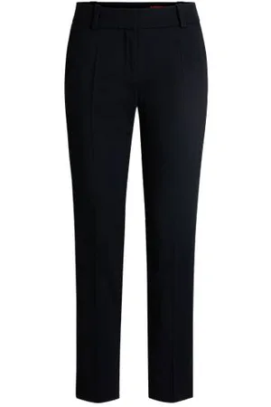 HUGO BOSS Slim-fit broek in een kortere lengte