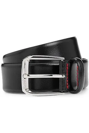 HUGO BOSS Riem van Italiaans leer met logogesp
