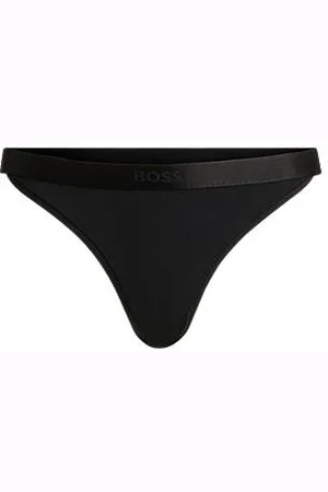 HUGO BOSS Slip van een katoenmix met een kenmerkende logotailleband