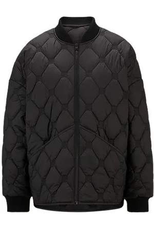 HUGO BOSS Waterafstotende binnenjas met tweedelige logostiksels