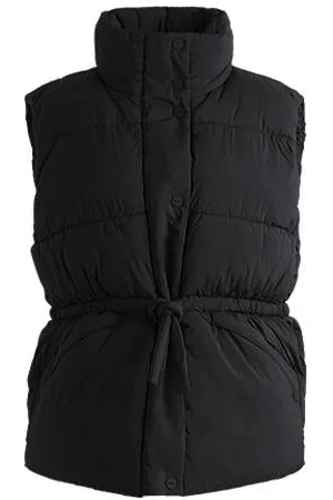 HUGO BOSS Relaxed-fit waterafstotende bodywarmer met tweedelig logo