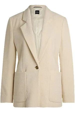 HUGO BOSS Relaxed-fit blazer van fluwelen corduroy