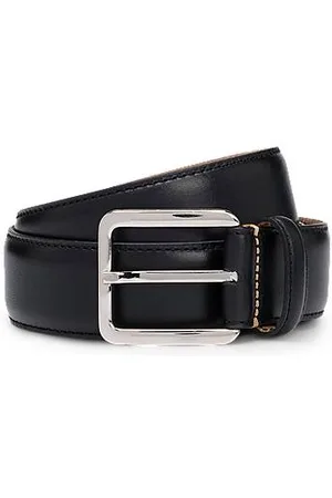 HUGO BOSS Riem van Italiaans leer met contraststiksels