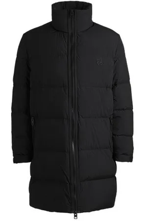 HUGO BOSS Waterafstotende donsjas met tweedelig logo