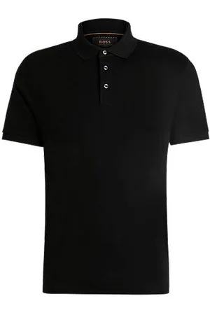 HUGO BOSS Regular-fit polo van gemerceriseerde Italiaanse katoen