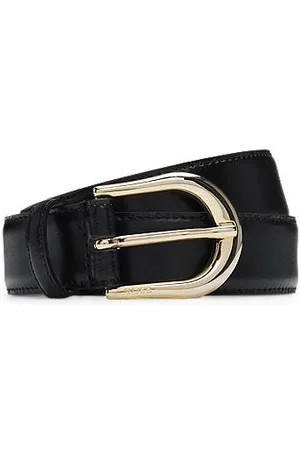 HUGO BOSS Riem van Italiaans leer met logogesp