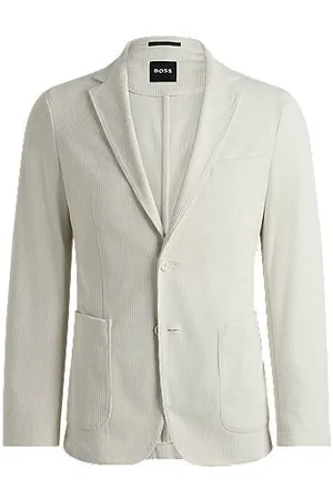HUGO BOSS Slim-fit colbert van hoogwaardig corduroy