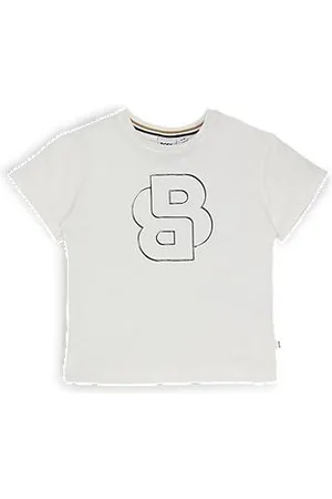 HUGO BOSS T-shirt voor kinderen van stretchkatoen met Double B-monogram