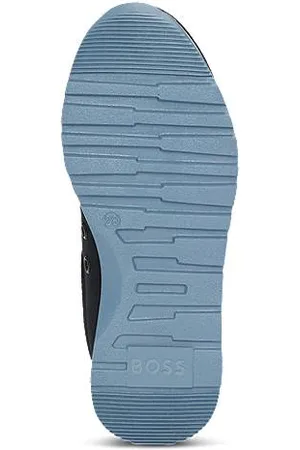 HUGO BOSS Kindersneakers van verschillende materialen met leren details