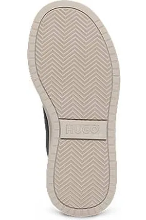 HUGO BOSS Kindersneakers van verschillende materialen met nappaleer