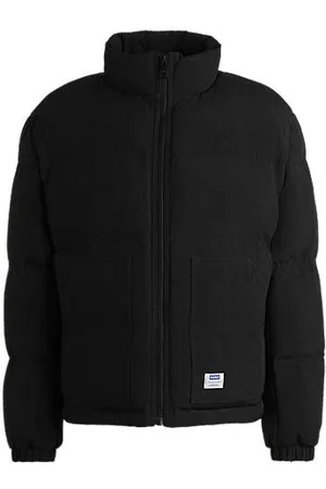 HUGO BOSS Waterafstotend regular-fit pufferjack met logolabel