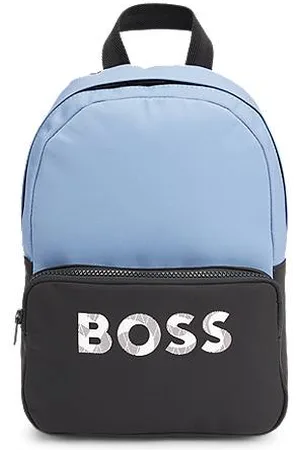 HUGO BOSS Tweekleurige rugtas voor kinderen met logoprint