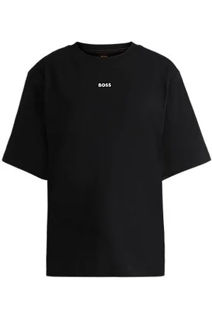 HUGO BOSS T-shirt van katoenen jersey met logoprint