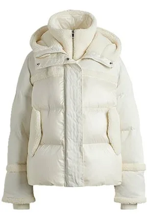 HUGO BOSS Waterafstotende donsjas met teddy details