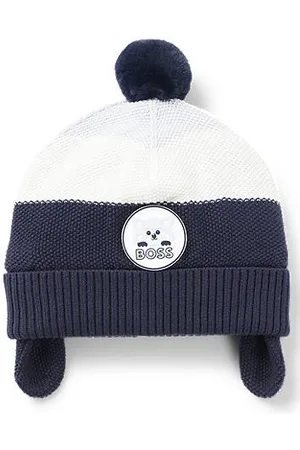 HUGO BOSS Babybeanie van katoen met patch van een rode panda