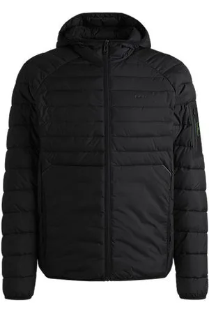 HUGO BOSS Waterafstotend gewatteerd jack met decoratieve reflecterende details