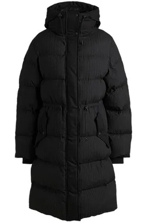 HUGO BOSS Waterafstotende parka van doorgestikt corduroy-achtig materiaal
