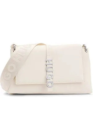 HUGO BOSS Crossbodytas van imitatieleer met metalen logosluiting