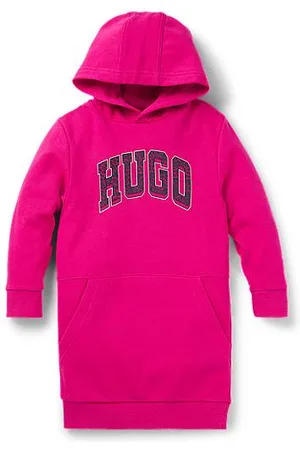 HUGO BOSS Lange kinderhoodie met logo in collegestijl