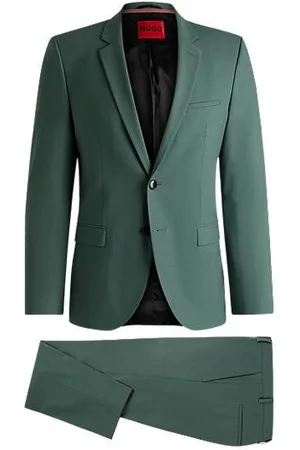 HUGO BOSS Extra slim-fit pak van een wolmix met stretch