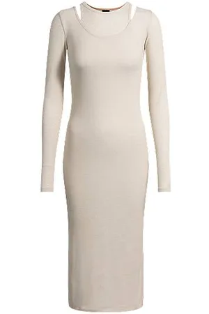 HUGO BOSS Twee-in-één-jurk met gelaagd effect