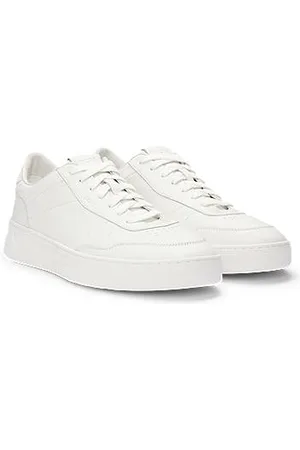 HUGO BOSS Leren sneakers met rubberen buitenzool