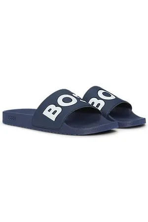 HUGO BOSS In Italië vervaardigde slippers met groot logodetail