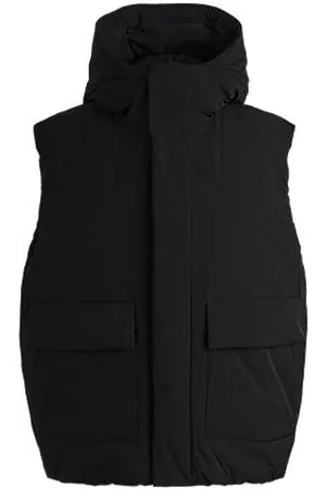 HUGO BOSS Relaxed-fit bodywarmer met capuchon van waterafstotend materiaal