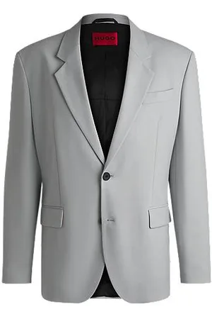 HUGO BOSS Volledig gevoerd modern-fit colbert van stretchtwill