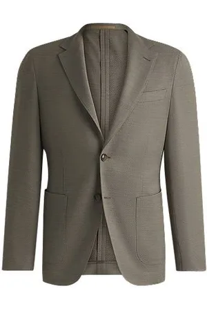 HUGO BOSS Slim-fit blazer van een premium wolmix met stretch