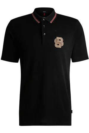 HUGO BOSS X Creation of the Gods-polo van gemerceriseerde katoen