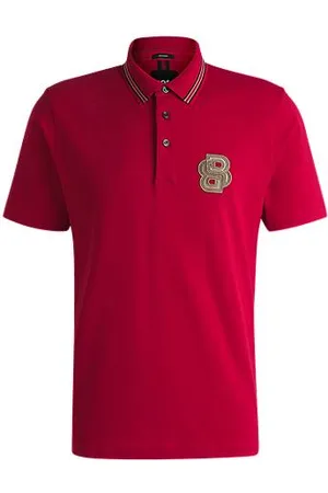 HUGO BOSS X Creation of the Gods-polo van gemerceriseerde katoen
