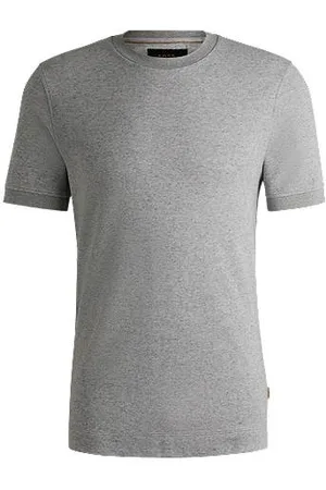 HUGO BOSS T-shirt van katoen en kasjmier met antibacteriële afwerking