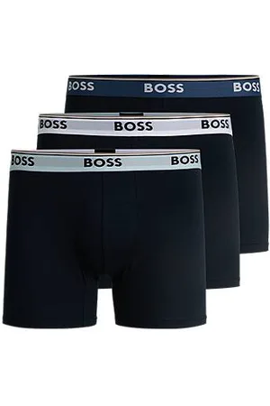 HUGO BOSS Set van drie boxershorts van stretchkatoen met logo’s