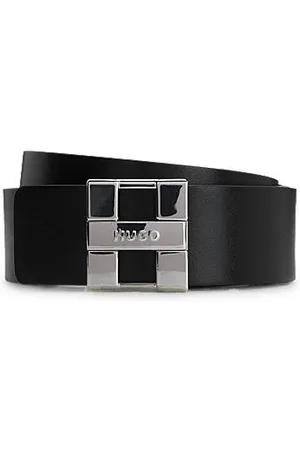 HUGO BOSS Omkeerbare riem van Italiaans leer met logogesp