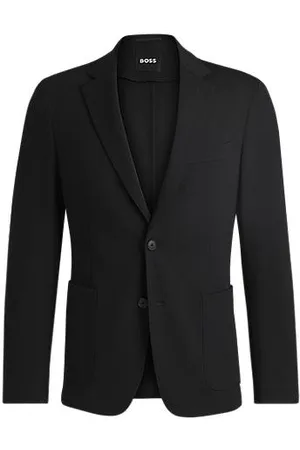 HUGO BOSS Slim-fit colbert van wasbaar stretchmateriaal