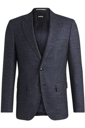 HUGO BOSS Slim-fit colbert van stretchmateriaal met dessin