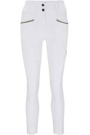 HUGO BOSS Rijbroek met hoge taille en grip bij de knieën