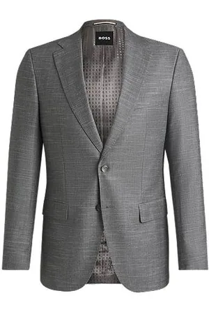 HUGO BOSS Slim-fit colbert van stretchmateriaal met dessin