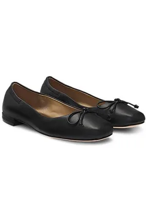 HUGO BOSS Ballerinapumps van nappaleer met ruches aan de bovenrand
