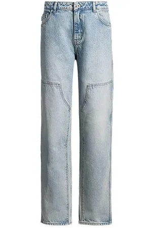 HUGO BOSS Baggy-fit jeans van stevig blauw denim