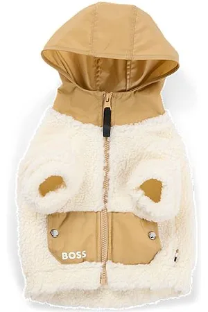 HUGO BOSS Fleece hondenjack met Double B-monogram